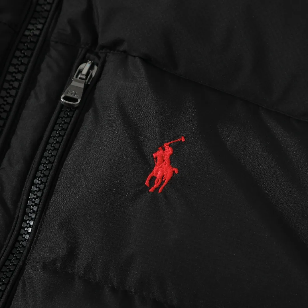 P490 #R51 Ralph Lauren winter new style for men and women, classic small logo waterproof pure down vest sleeveless official item number: RL14255 Full set of customized accessories, details determine success or failure.  - Accessories: Original hangtag, washed label + electroplated YK zipper logo, customized Laval Lauren zipper, full set of accessories - Same style for men and women. Color: Khaki, green, navy, black. Size: S M L